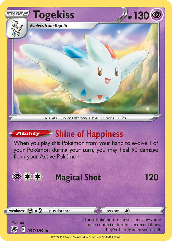 Togekiss 57/189 Holo Rare