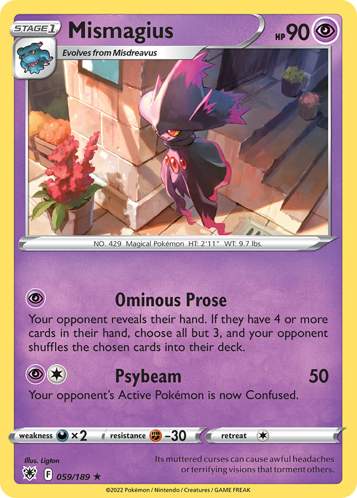 Mismagius 59/189 Non-Holo Rare