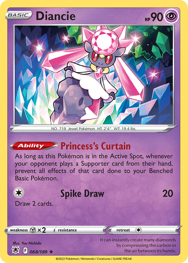 Diancie 68/189 Reverse Rare
