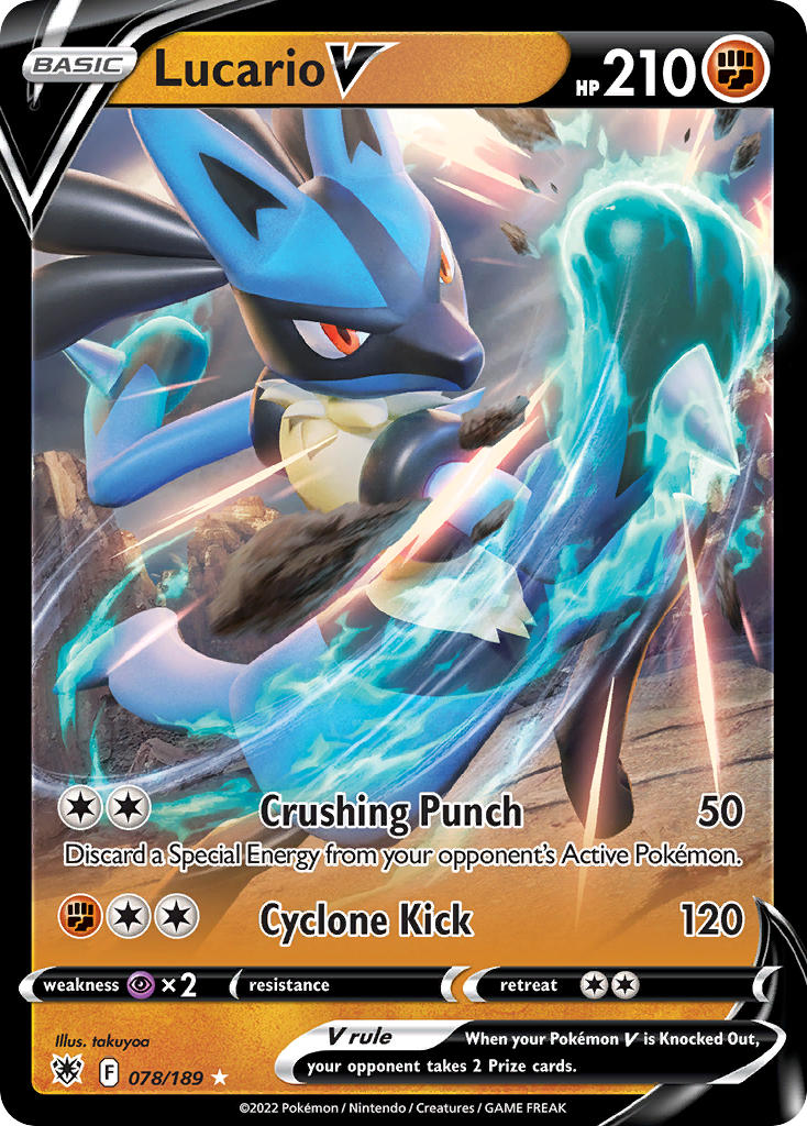 Lucario V 78/189 Holo Rare V
