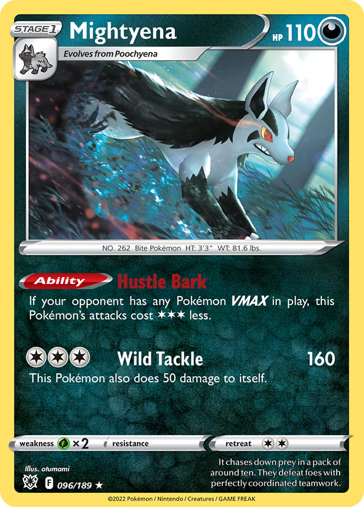 Mightyena 96/189 Non-Holo Rare
