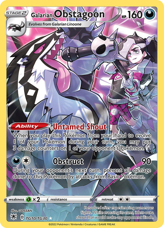 Galarian Obstagoon TG10/TG30 Holo Rare