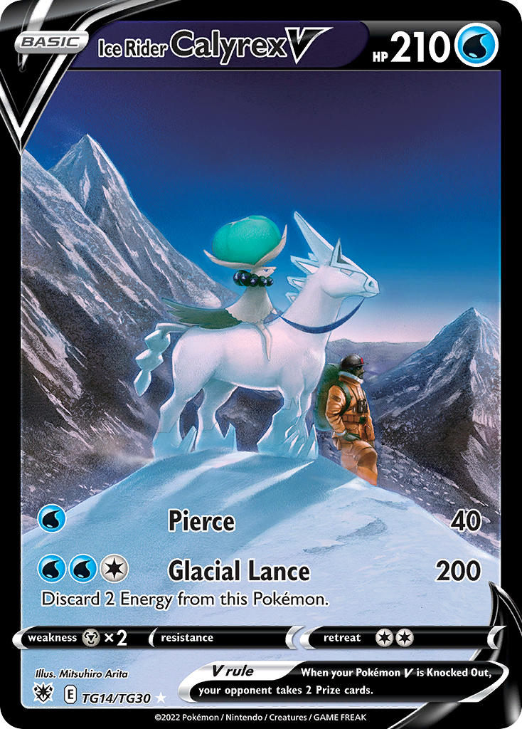 Ice Rider Calyrex V TG14/TG30 Holo Rare V