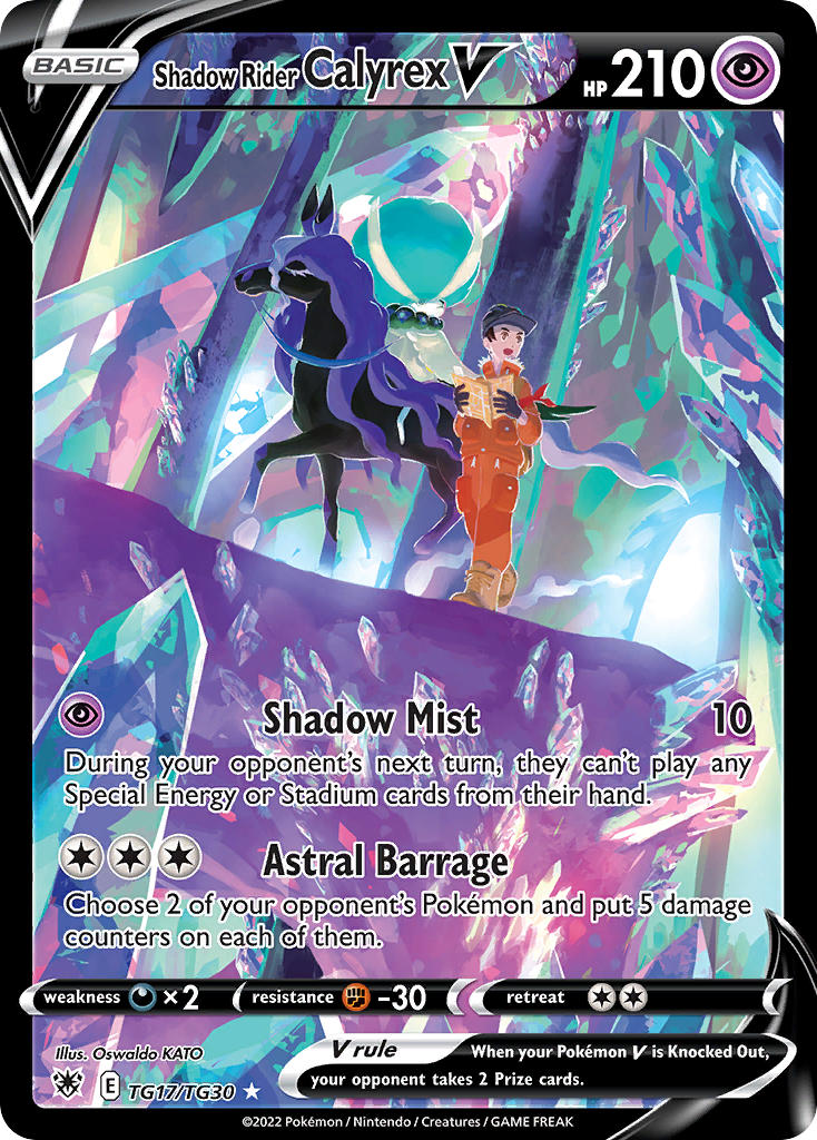 Shadow Rider Calyrex V TG17/TG30 Holo Rare V