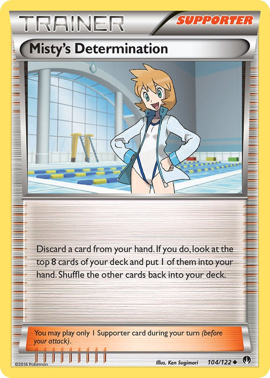 Misty's Determination 104/122 Reverse Uncommon - MissingNo.