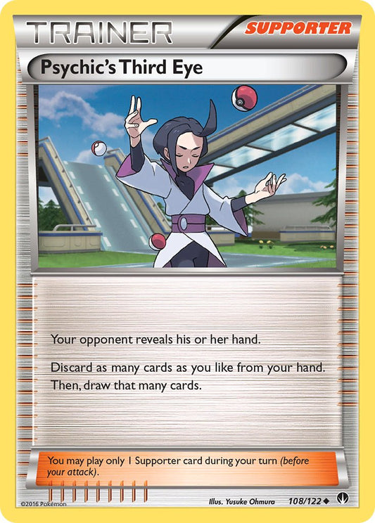 Psychic's Third Eye 108/122 Reverse Uncommon - MissingNo.