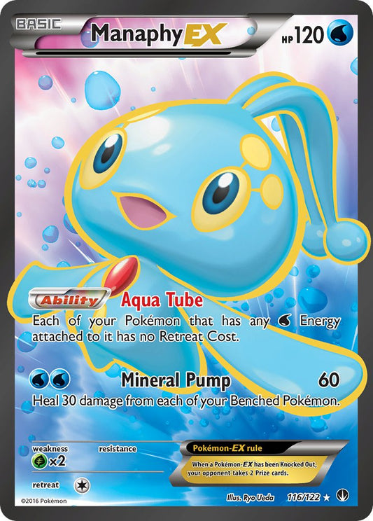 Manaphy EX 116/122 Holo Ultra Rare EX - MissingNo.