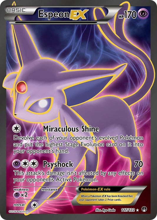 Espeon EX 117/122 Holo Ultra Rare EX - MissingNo.