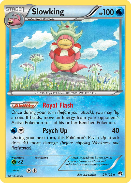 Slowking 21/122 Cosmos Holo Legacy Evolution Pin Collection Exclusive - MissingNo.