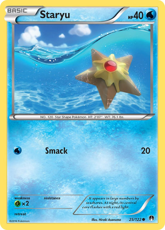 Staryu 25/122 Reverse Common - MissingNo.