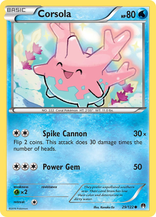 Corsola 29/122 Reverse Common - MissingNo.