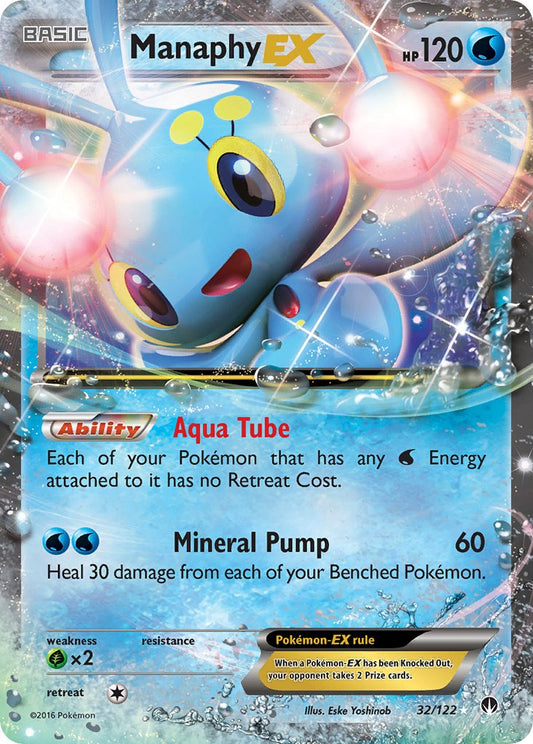 Manaphy EX 32/122 Holo Rare EX - MissingNo.
