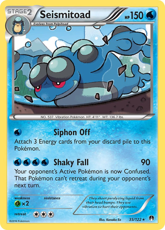 Seismitoad 35/122 Reverse Rare - MissingNo.