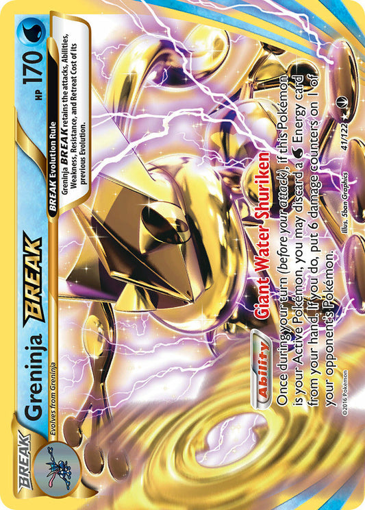 Greninja BREAK 41/122 Holo Rare BREAK - MissingNo.