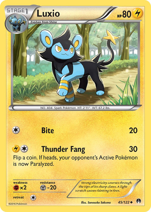 Luxio 45/122 Reverse Uncommon - MissingNo.