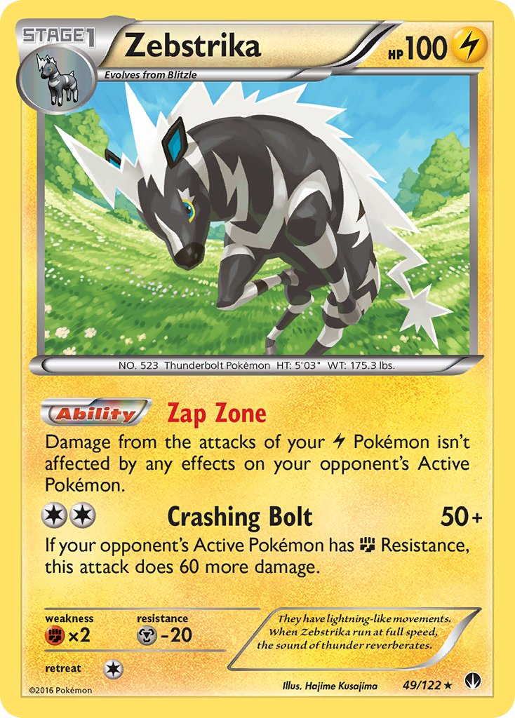 Zebstrika 49/122 Non-Holo Rare - MissingNo.