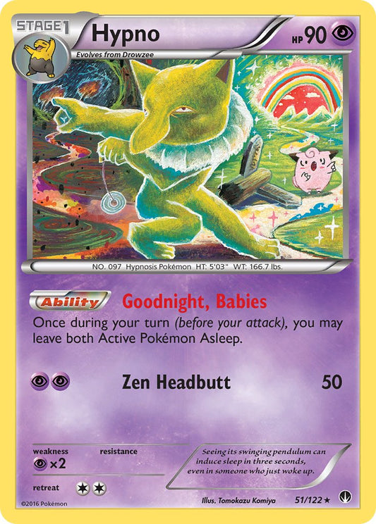 Hypno 51/122 Reverse Rare - MissingNo.