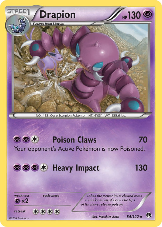 Drapion 54/122 Reverse Rare - MissingNo.