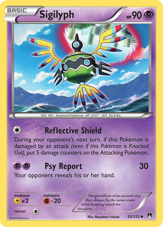 Sigilyph 55/122 Reverse Uncommon - MissingNo.