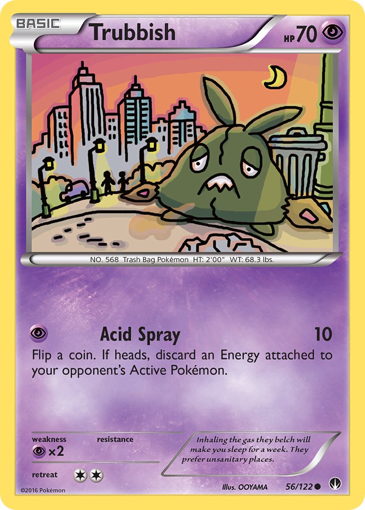 Trubbish 56/122 Reverse Common - MissingNo.