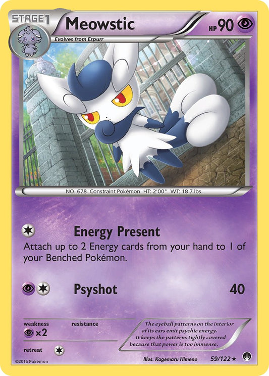 Meowstic 59/122 Reverse Rare - MissingNo.