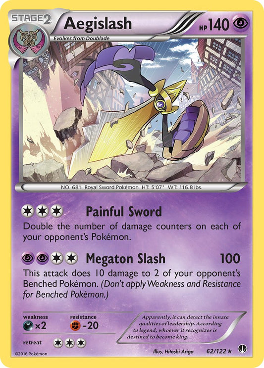 Aegislash 62/122 Reverse Rare - MissingNo.