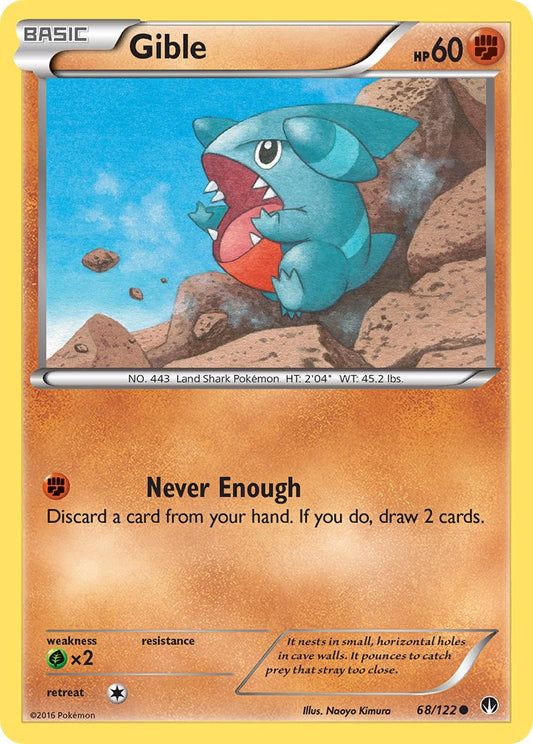 Gible 68/122 Common - MissingNo.