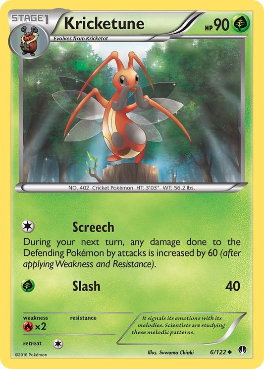 Kricketune 6/122 Reverse Uncommon - MissingNo.