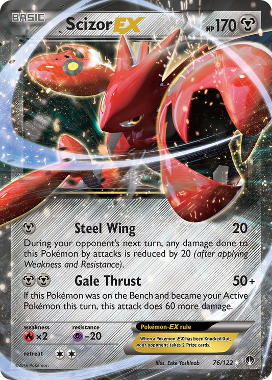 Scizor EX 76/122 Holo Rare EX - MissingNo.