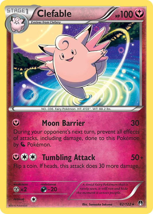 Clefable 82/122 Reverse Rare - MissingNo.