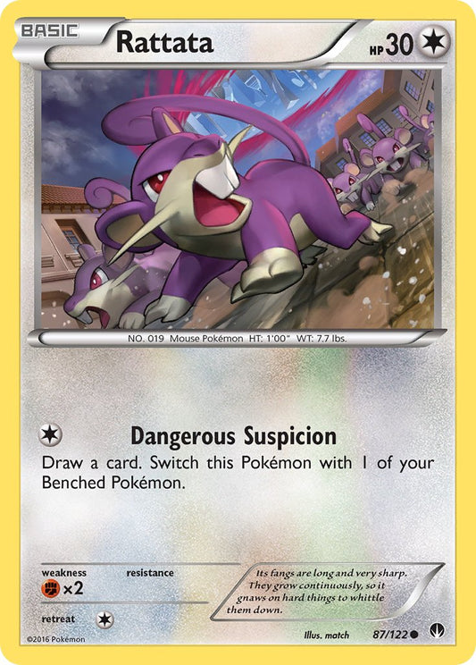 Rattata 87/122 Reverse Common - MissingNo.