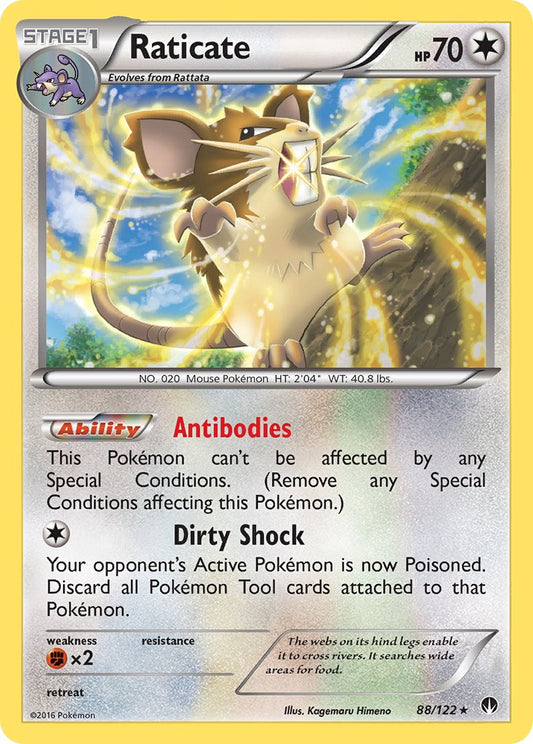 Raticate 88/122 Reverse Rare - MissingNo.