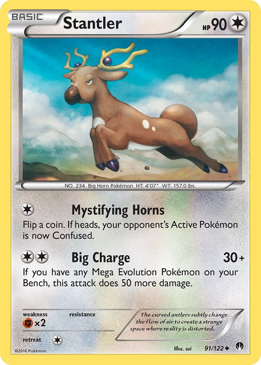 Stantler 91/122 Reverse Uncommon - MissingNo.