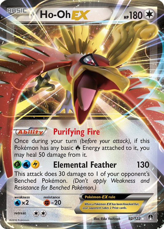 Ho-Oh EX 92/122 Holo Rare EX - MissingNo.