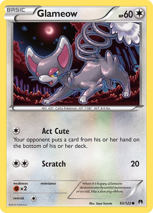 Glameow 93/122 Reverse Common - MissingNo.