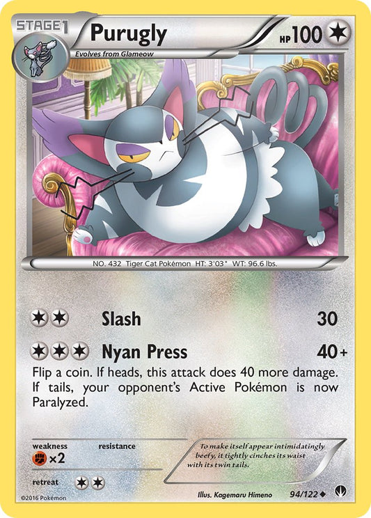 Purugly 94/122 Reverse Uncommon - MissingNo.