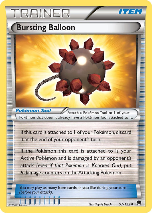 Bursting Balloon 97/122 Reverse Uncommon - MissingNo.
