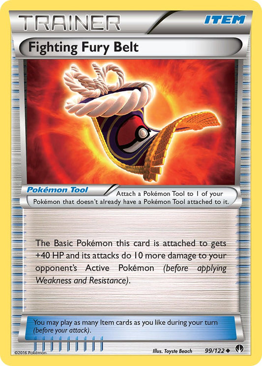 Fighting Fury Belt 99/122 Reverse Uncommon - MissingNo.