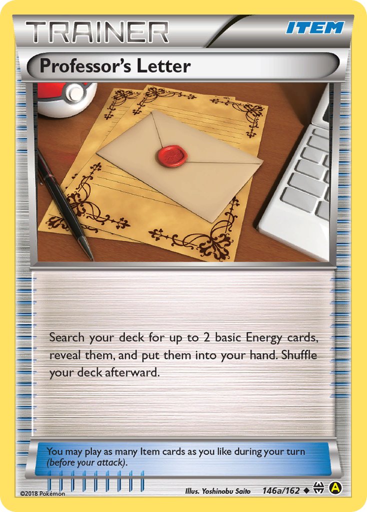 Professor's Letter 146a/162 Holo Yellow A Alternate art - MissingNo.