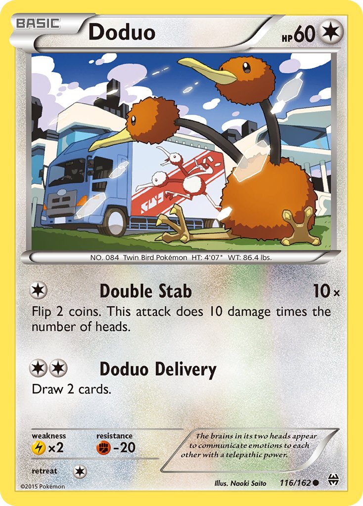 Doduo 116/162 Reverse Common - MissingNo.