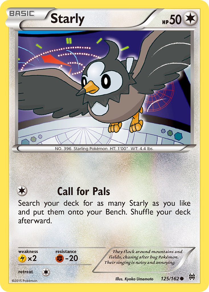 Starly 125/162 Common - MissingNo.