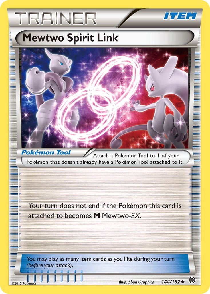 Mewtwo Spirit Link 144/162 Reverse Uncommon - MissingNo.