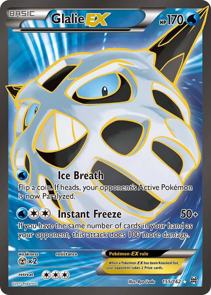 Glalie EX 155/162 Holo Ultra Rare EX - MissingNo.