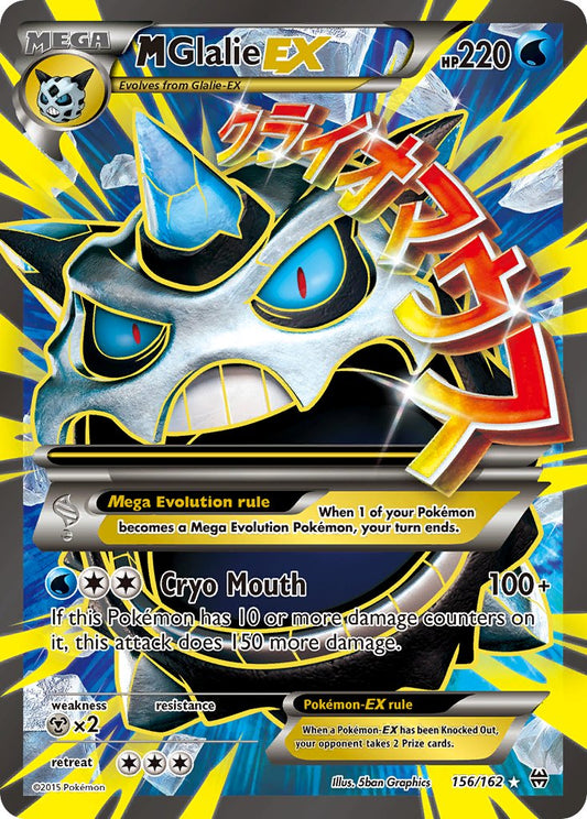 M Glalie EX 156/162 Holo Ultra Rare Mega EX - MissingNo.