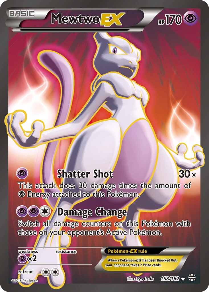 Mewtwo EX 158/162 Holo Ultra Rare EX - MissingNo.