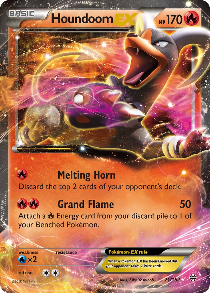 Houndoom EX 21/162 Holo Rare EX - MissingNo.