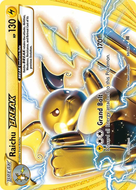 Raichu BREAK 50/162 Holo Rare BREAK - MissingNo.