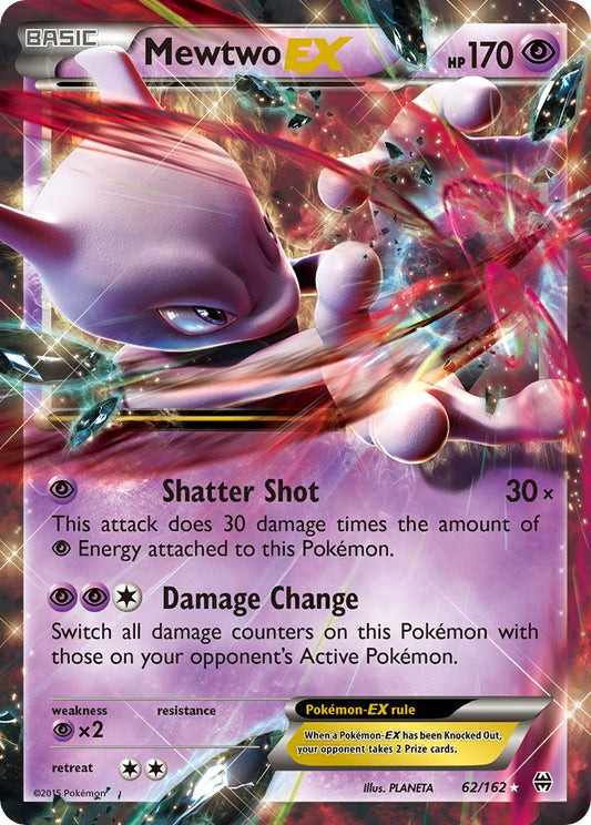 Mewtwo EX 62/162 Holo Rare EX - MissingNo.