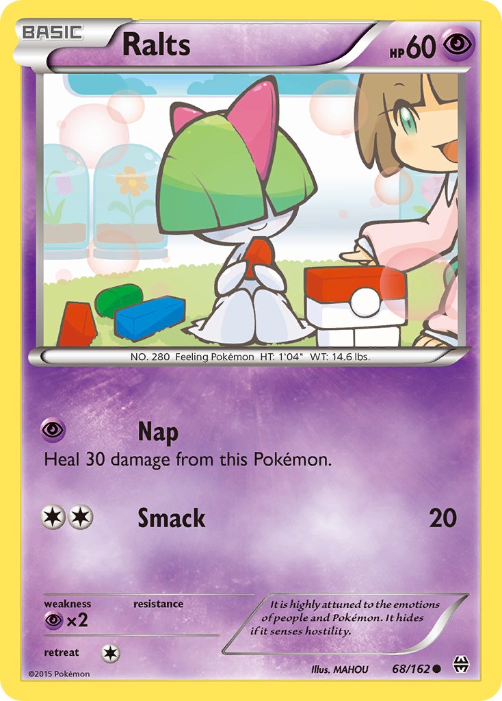 Ralts 68/162 Reverse Common - MissingNo.