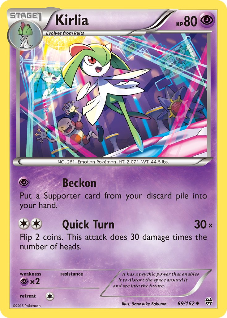 Kirlia 69/162 Reverse Uncommon - MissingNo.